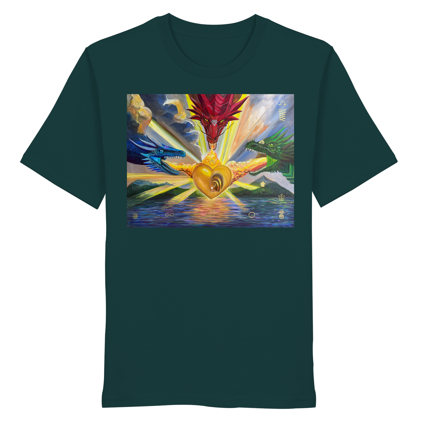 Die 3 Drachen der vollkommenen Vergebung - Organic Shirt