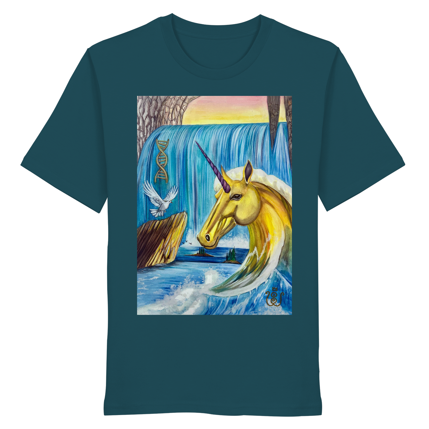 Das Quelle-Einhorn - Organic Shirt