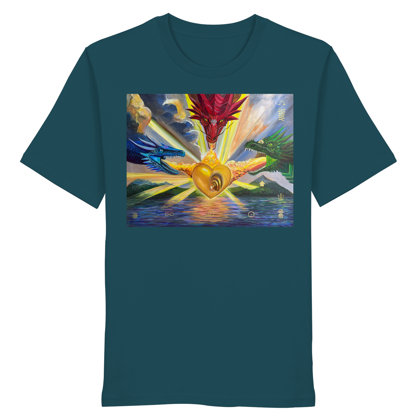 Die 3 Drachen der vollkommenen Vergebung - Organic Shirt