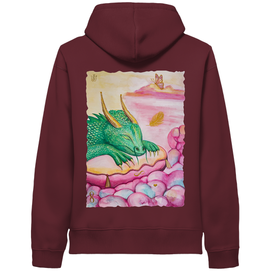Leichtigkeitsdrache - Organic Side Pocket Hoodie