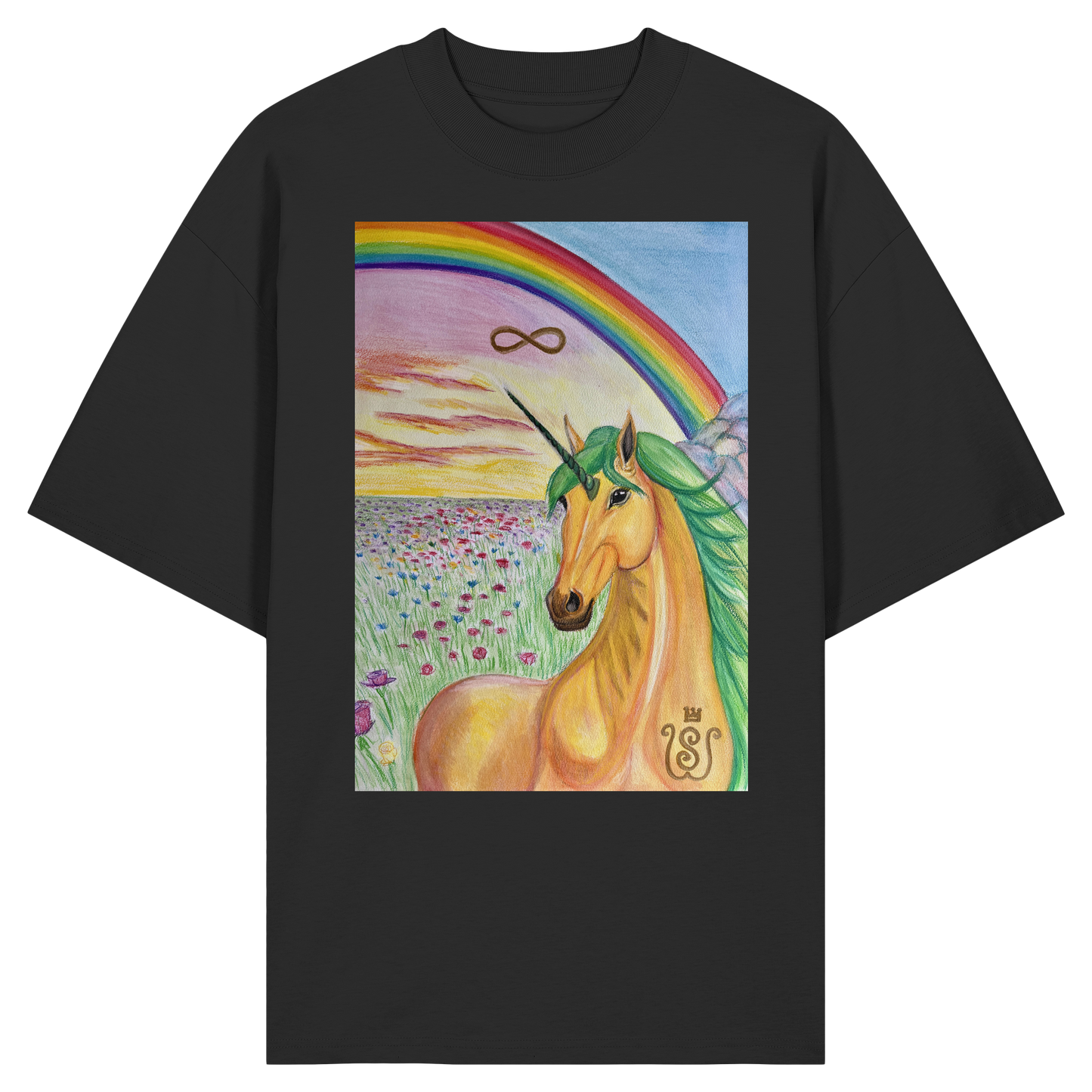 Das Brücken-Einhorn - Organic Oversize Shirt