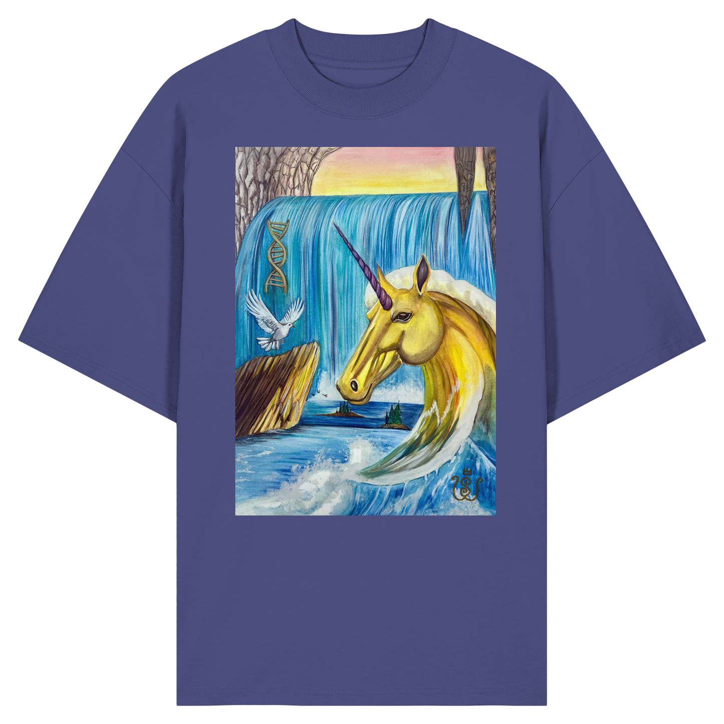 Das Quelle-Einhorn - Organic Oversize Shirt