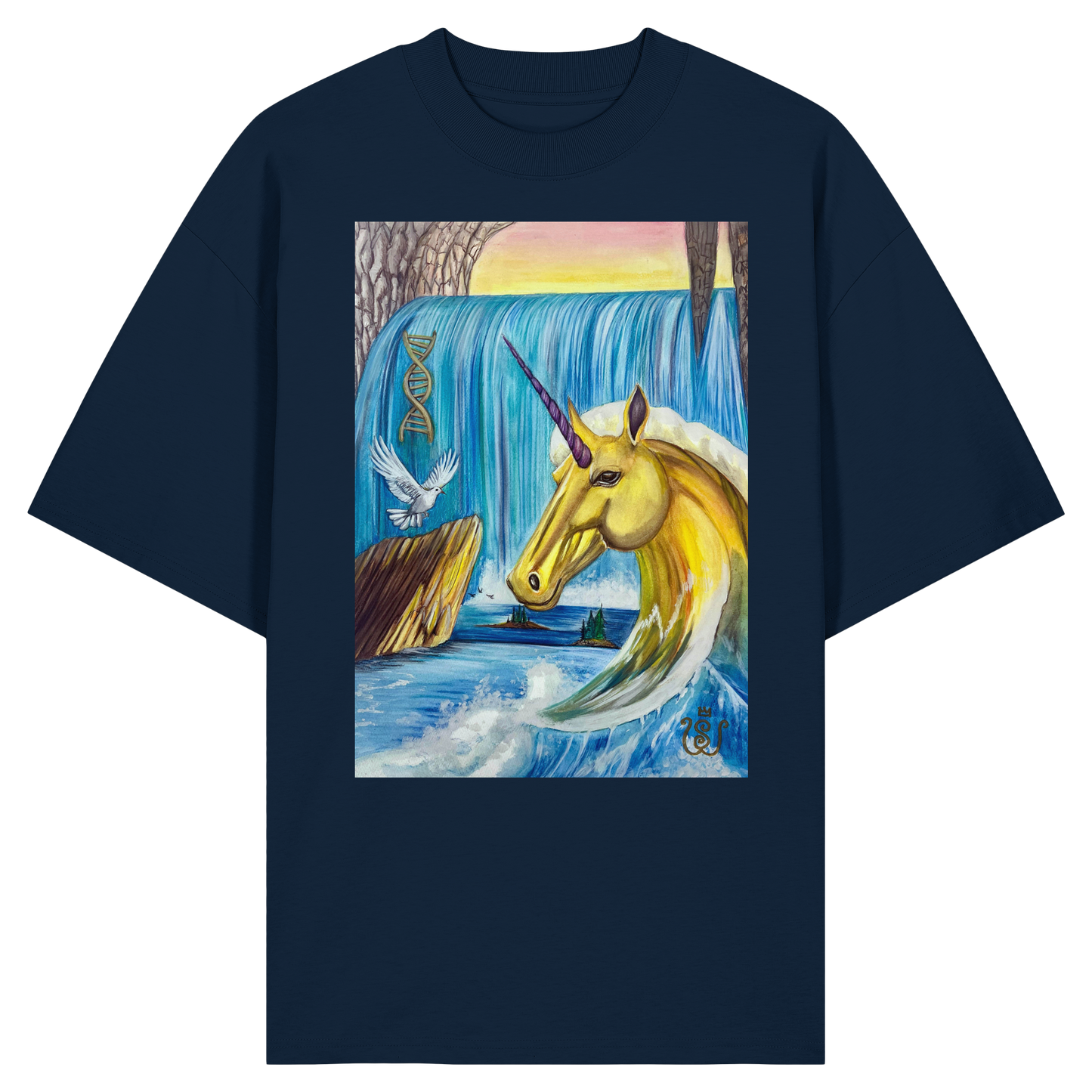 Das Quelle-Einhorn - Organic Oversize Shirt