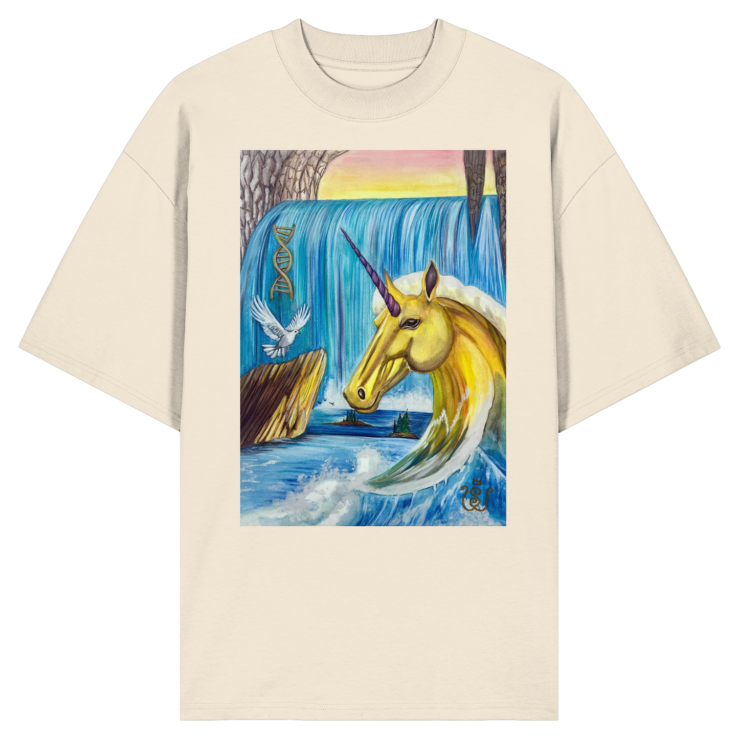 Das Quelle-Einhorn - Organic Oversize Shirt