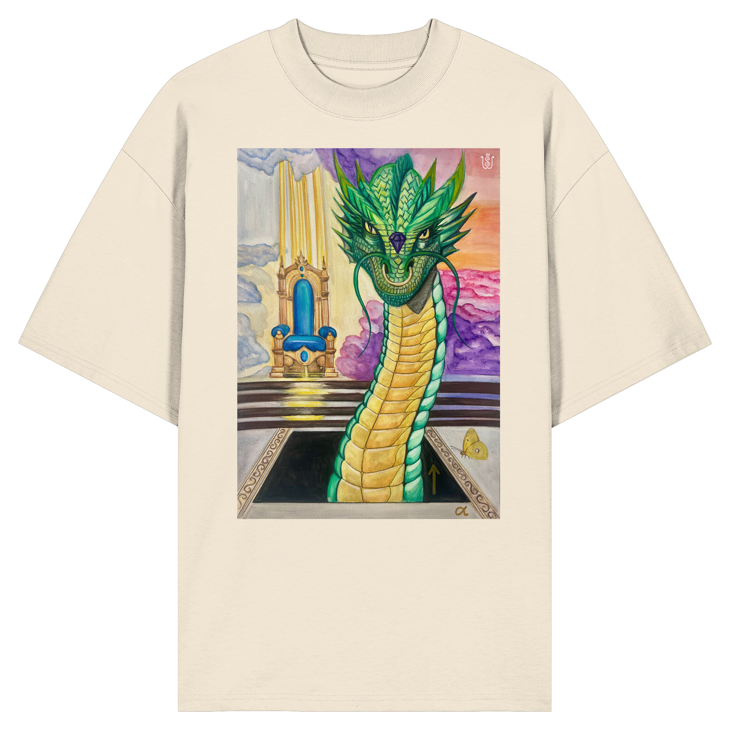 Der Auferstehungs-Drache - Organic Oversize Shirt