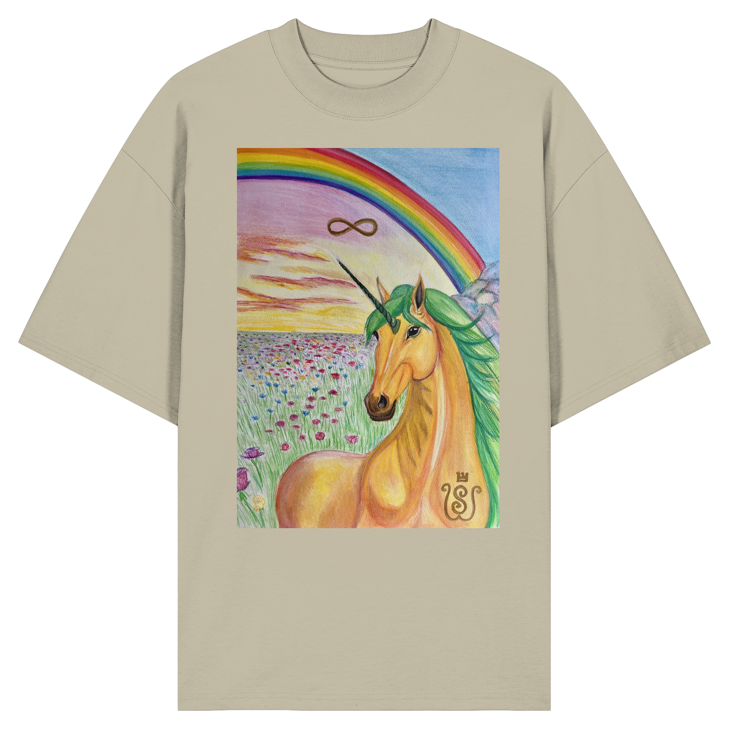 Das Brücken-Einhorn - Organic Oversize Shirt