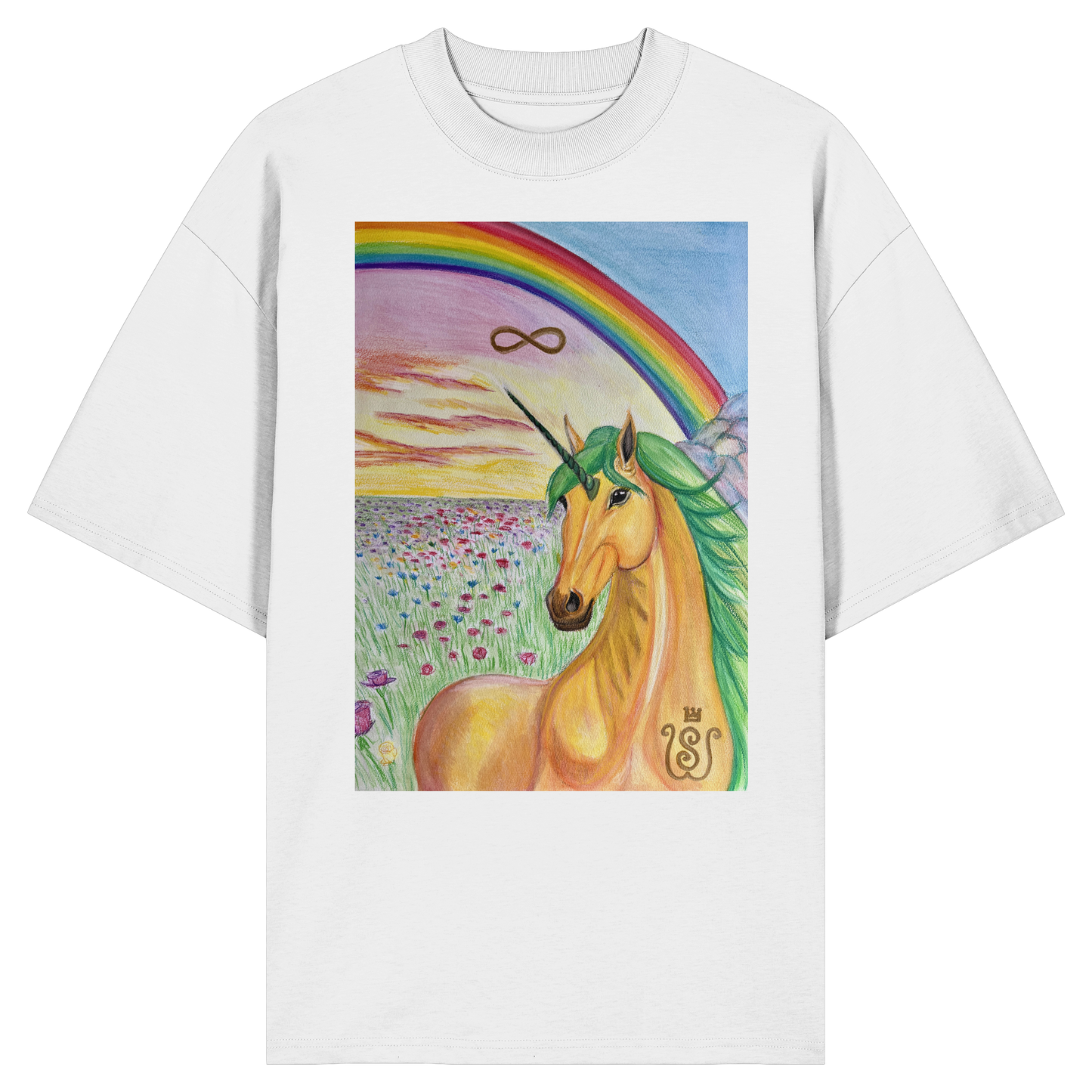 Das Brücken-Einhorn - Organic Oversize Shirt