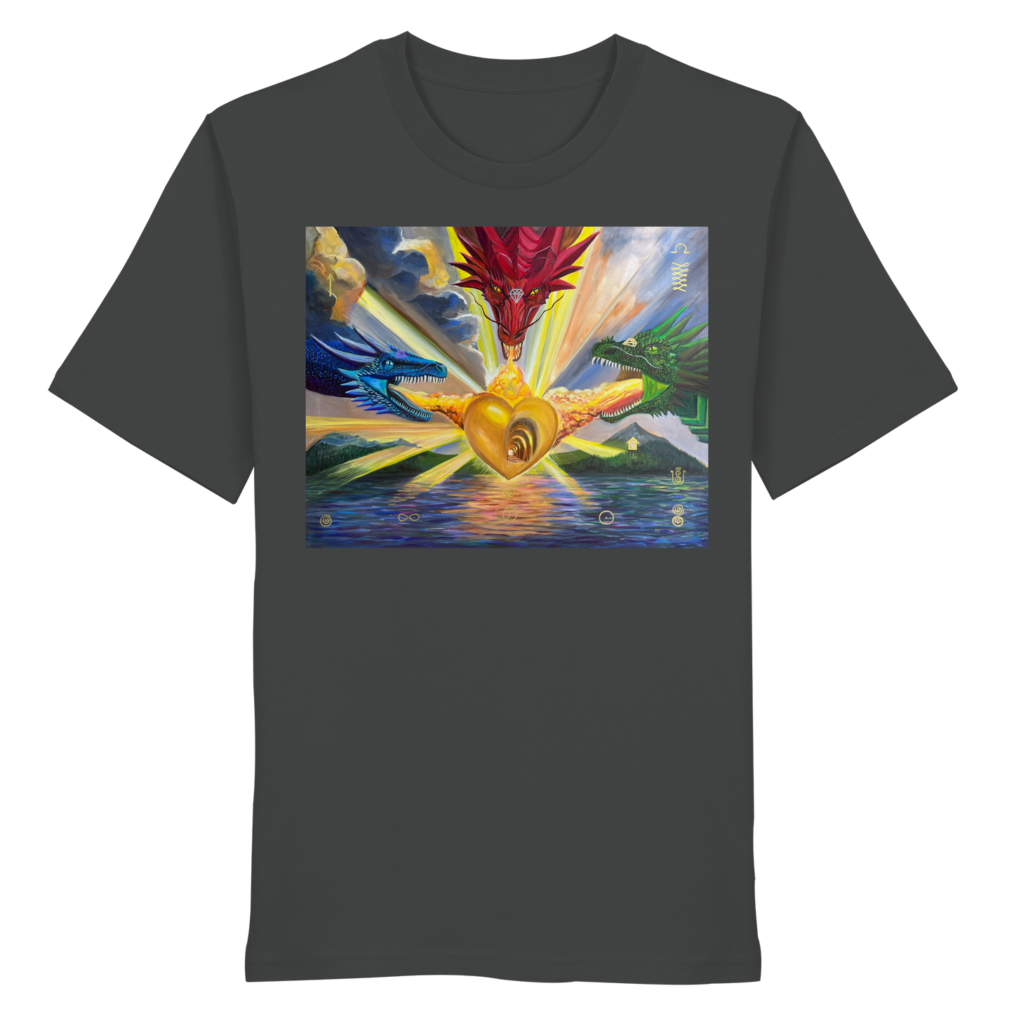 Die 3 Drachen der vollkommenen Vergebung - Organic Shirt