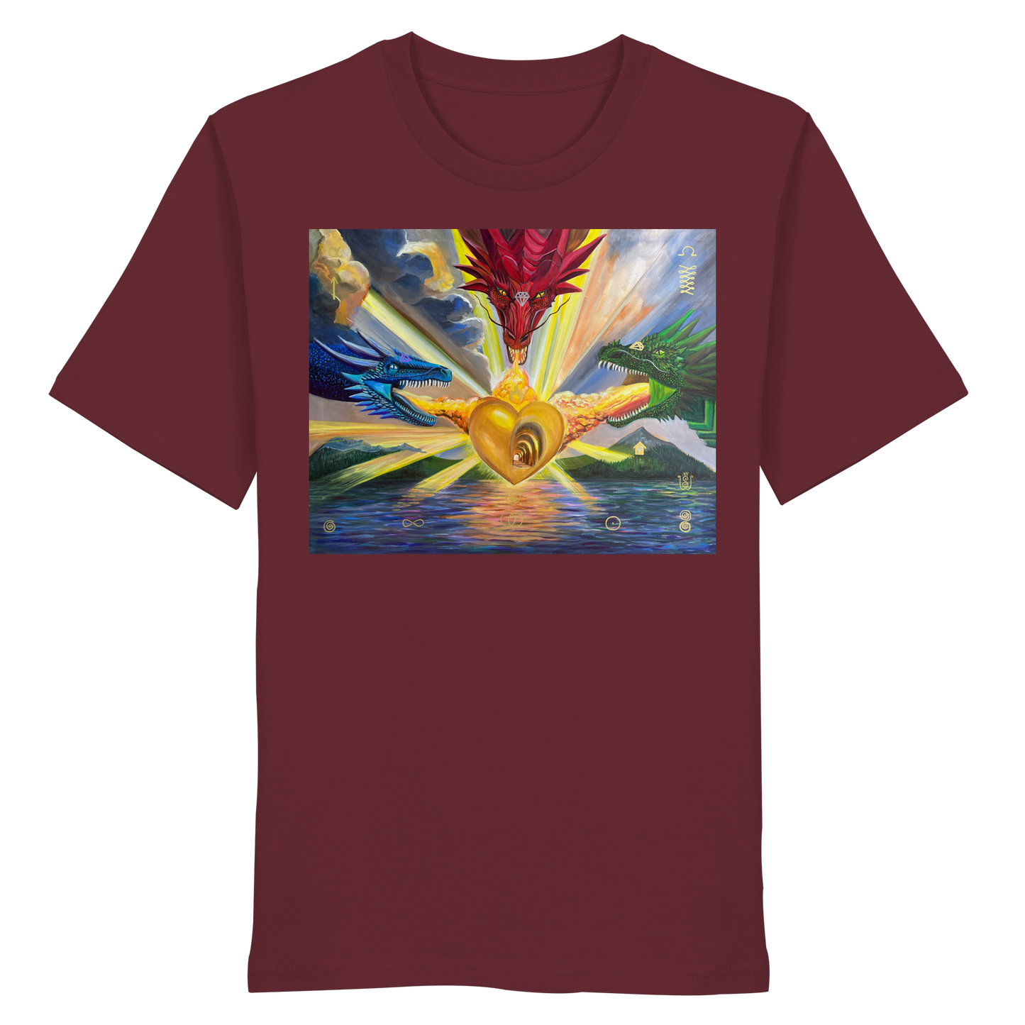 Die 3 Drachen der vollkommenen Vergebung - Organic Shirt